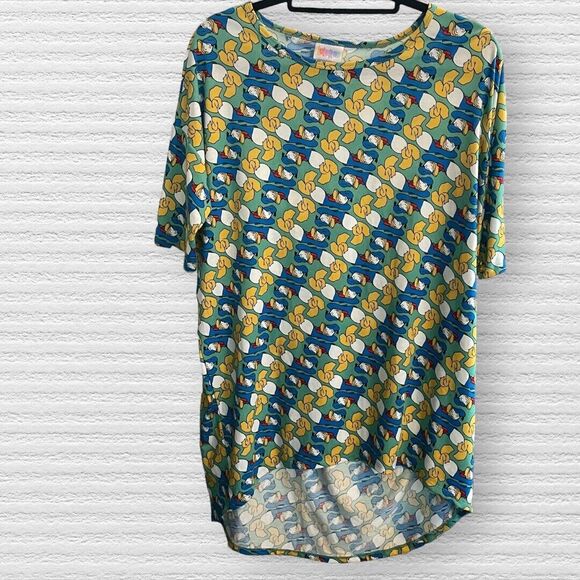 NWT Womens Lularoe Disney Donald Duck Sz Small Irma.Tag Is Small, But Fits Loose - Picture 10 of 15
